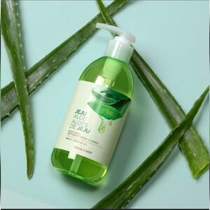 The Face Shop Jeju Aloe Body Lotion and Body Wash Set 400ml 13.5 Fl. Oz.